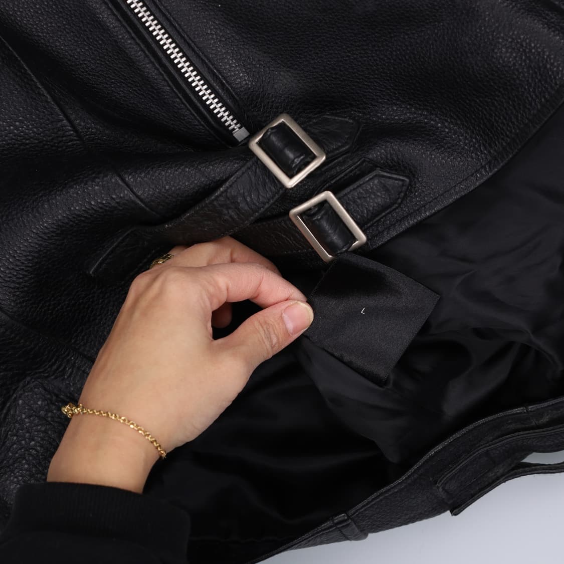 [L] 비바스튜디오 여성 가죽 라이더자켓 1231H1 상품이미지5