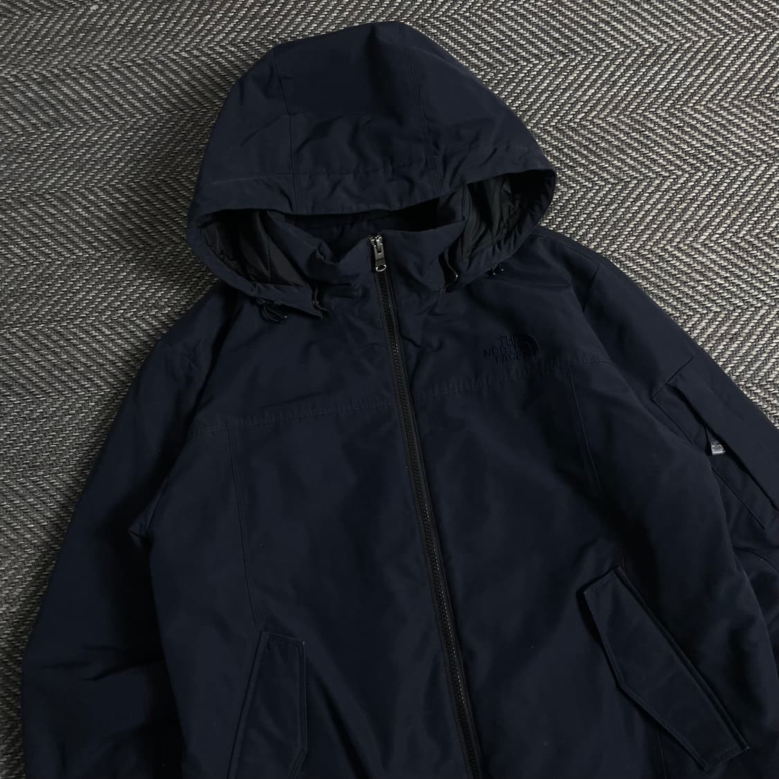 노스페이스 퀄팅 유틸리티 후드 점퍼 네이비y 3818 상품이미지1