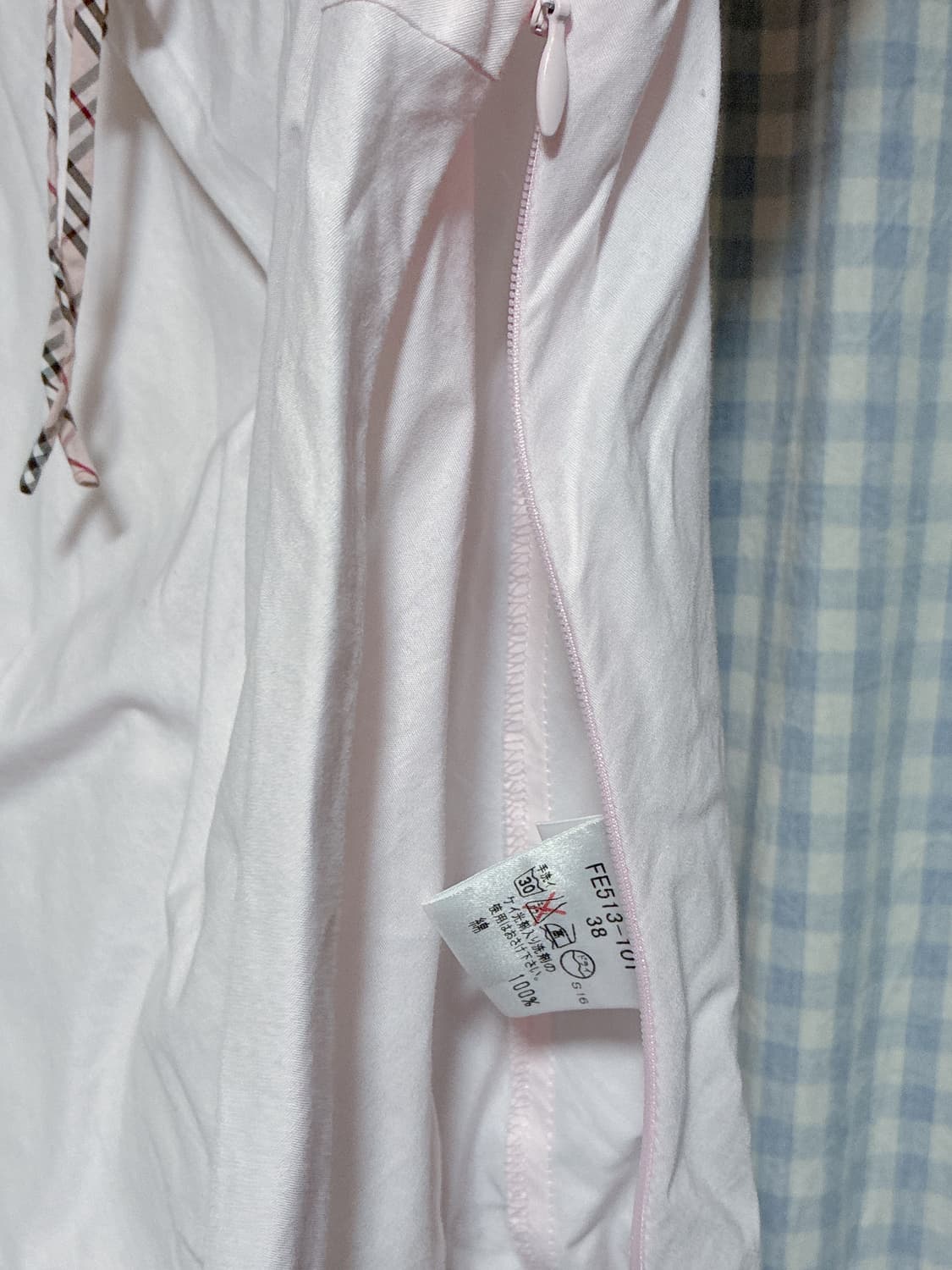 버버리 블루라벨 핑크 반팔 블라우스 상품이미지3