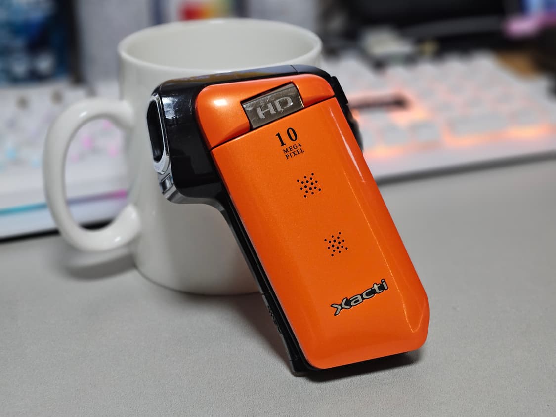 산요 작티 CG11 오렌지 핸디캠 디토 감성 디카 상품이미지1