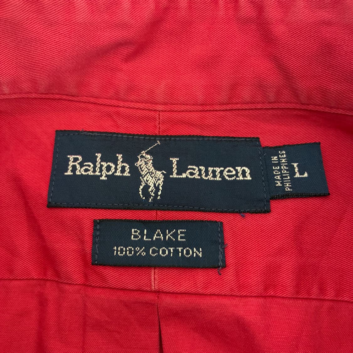 Polo  폴로 랄프로렌 90,s 자수 블레이크 코튼 셔츠 상품이미지4