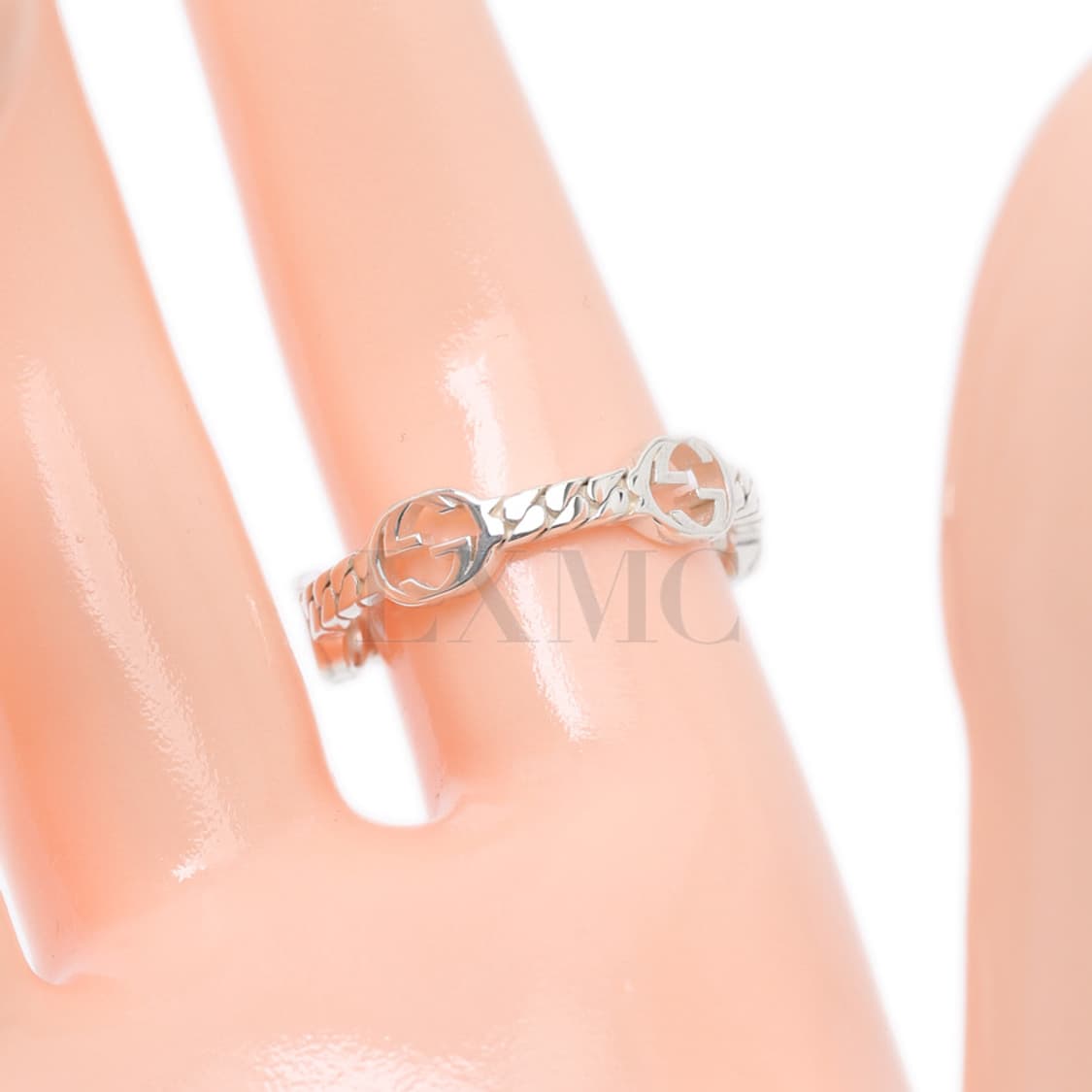 구찌 실버링 인터로킹 GG 실버반지 19호 661523 상품이미지8