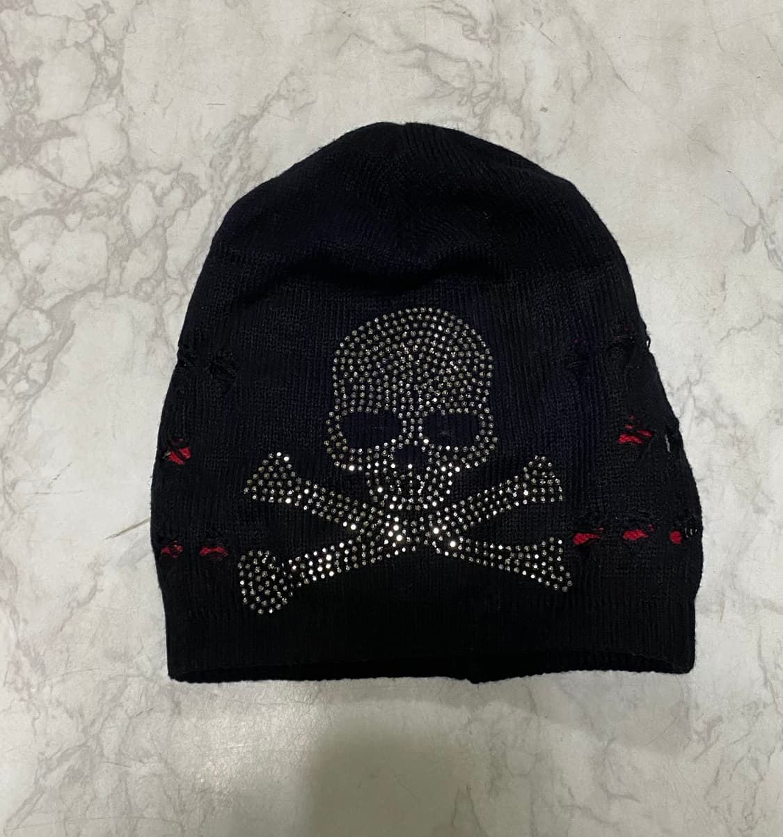 해골 큐빅 펑크 비니 사이즈 프리사이즈 남성용 상품이미지1
