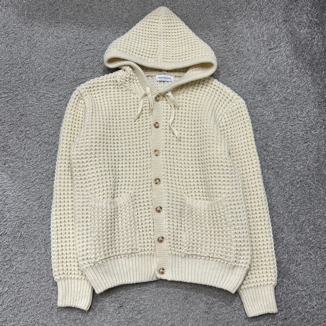 [95-100] Under the ocean 후드 니트자켓 상품이미지2