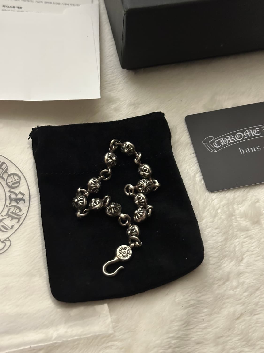 크롬하츠 크로스 볼체인 팔찌 상품이미지3