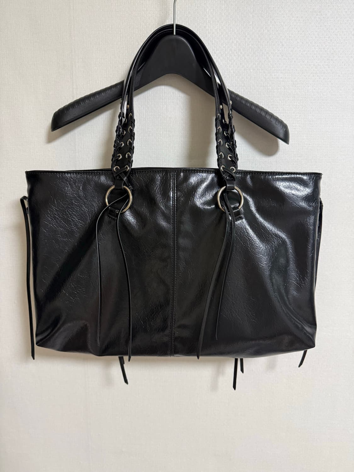 ZARA Vintage Leather Tote Bag 상품이미지3