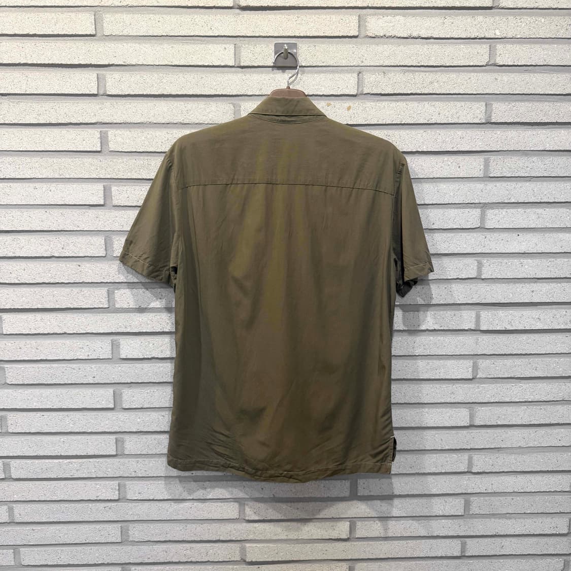JPN VINTAGE 반팔 셔츠 투 포켓 디테일 카키 상품이미지2