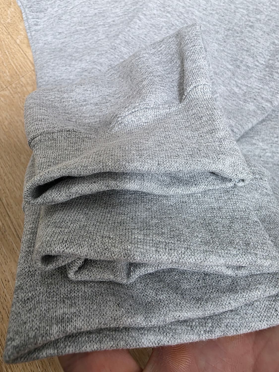 발란사 X 캐스퍼 오버핏 네이비 기모 맨투맨 M 상품이미지6