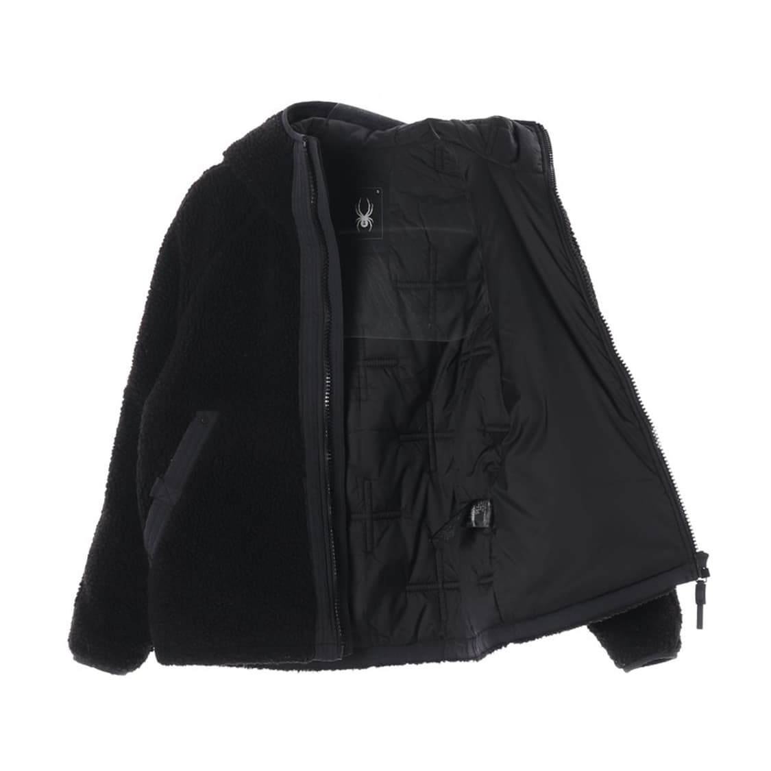 스파이더 블랙 후드 플리스 자켓 S 상품이미지2