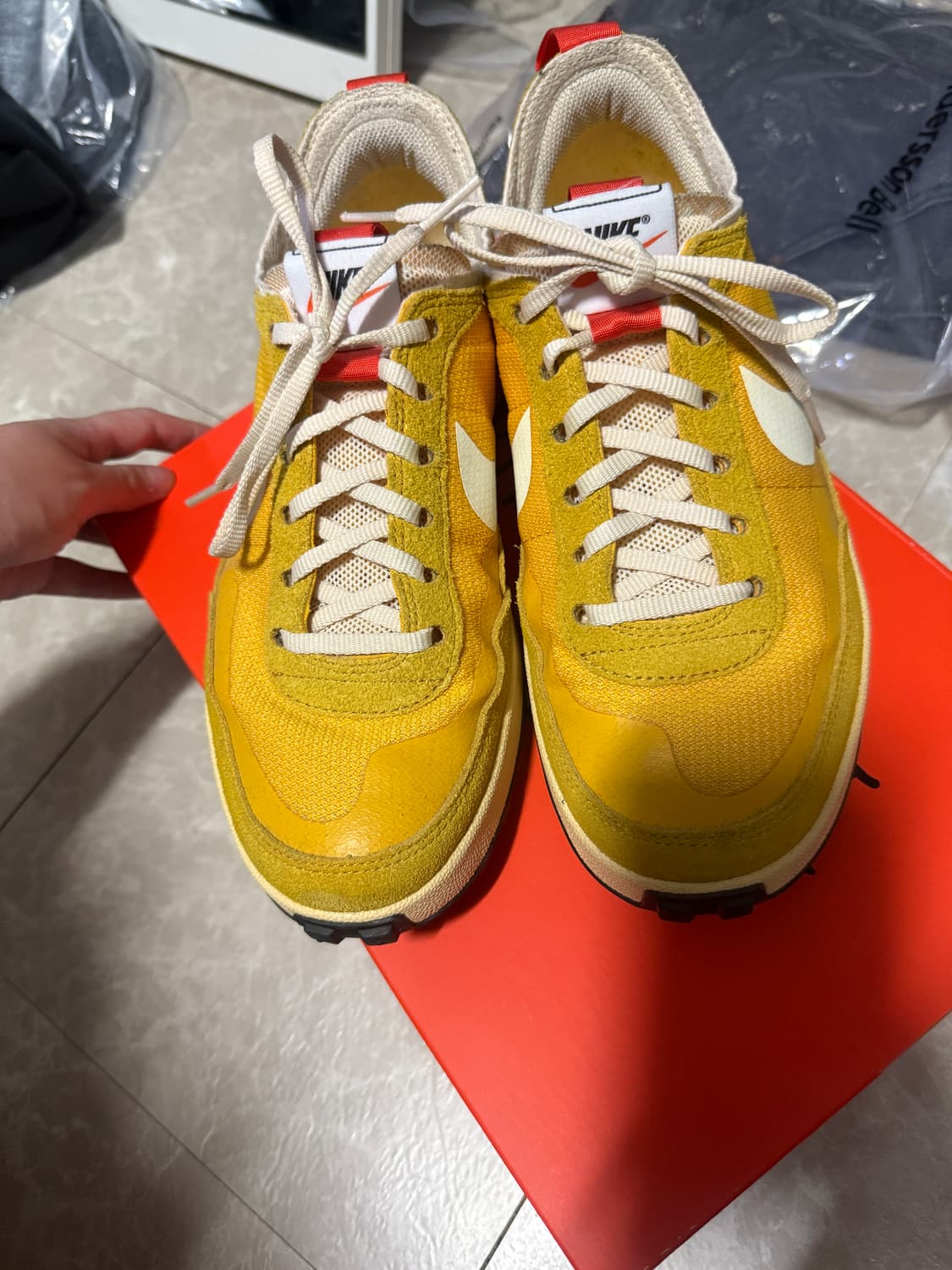 270사이즈 나이키 톰삭스 제너럴 퍼포즈 슈 아카이브 옐로우 상품이미지1