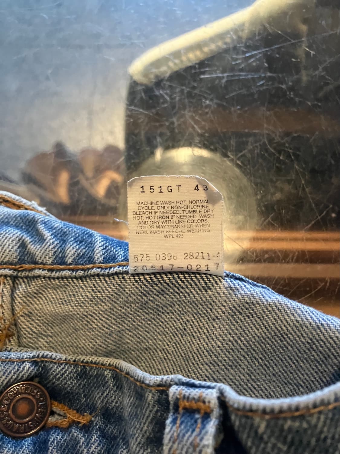 90s USA Levis 517 Boot Cut Denim Pants 상품이미지10