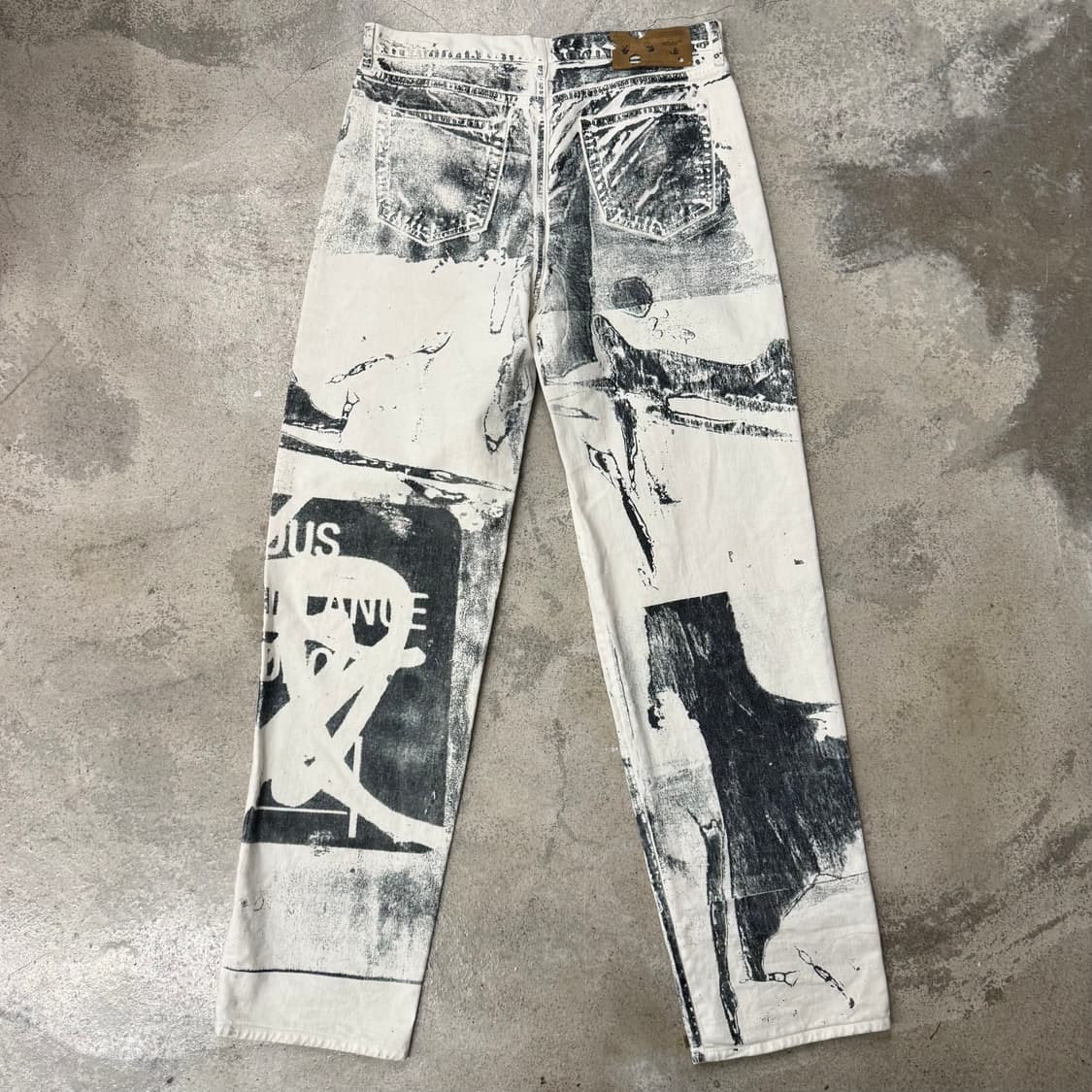 34 / Off-White 오프화이트 페인팅 팬츠 상품이미지2
