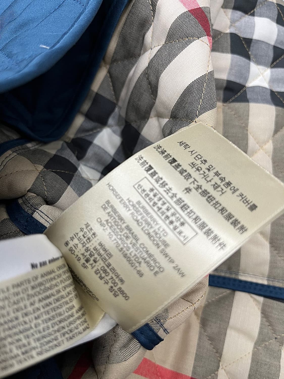 여) 버버리 딥블루 퀼팅자켓  상품이미지10