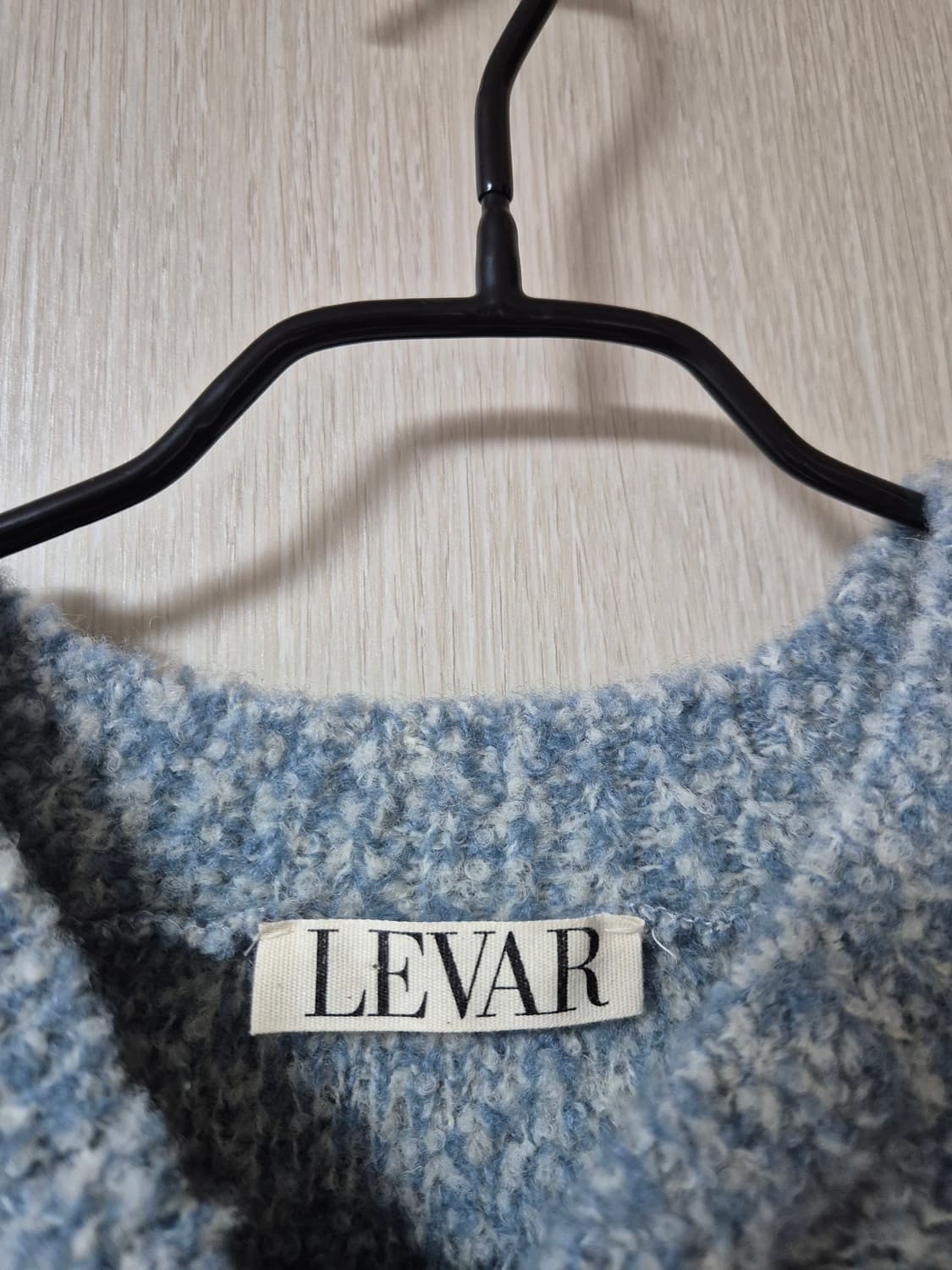 LEVAR  르바 부클 니트 크롭 니트 상품이미지5