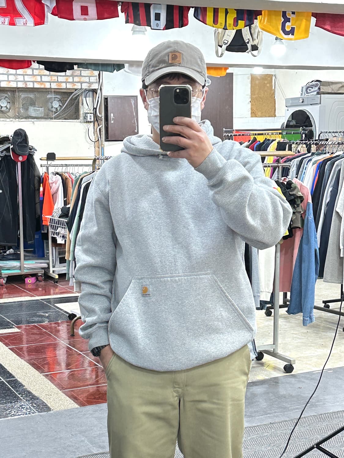 칼하트 미드웨이트 후드M 상품이미지7