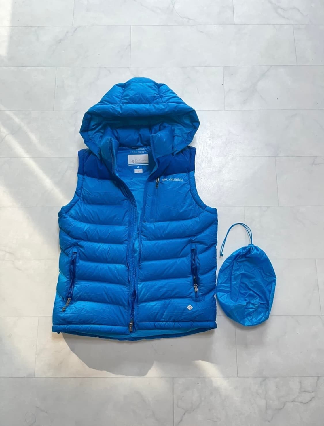 컬럼비아 패딩 조끼 M 상품이미지1