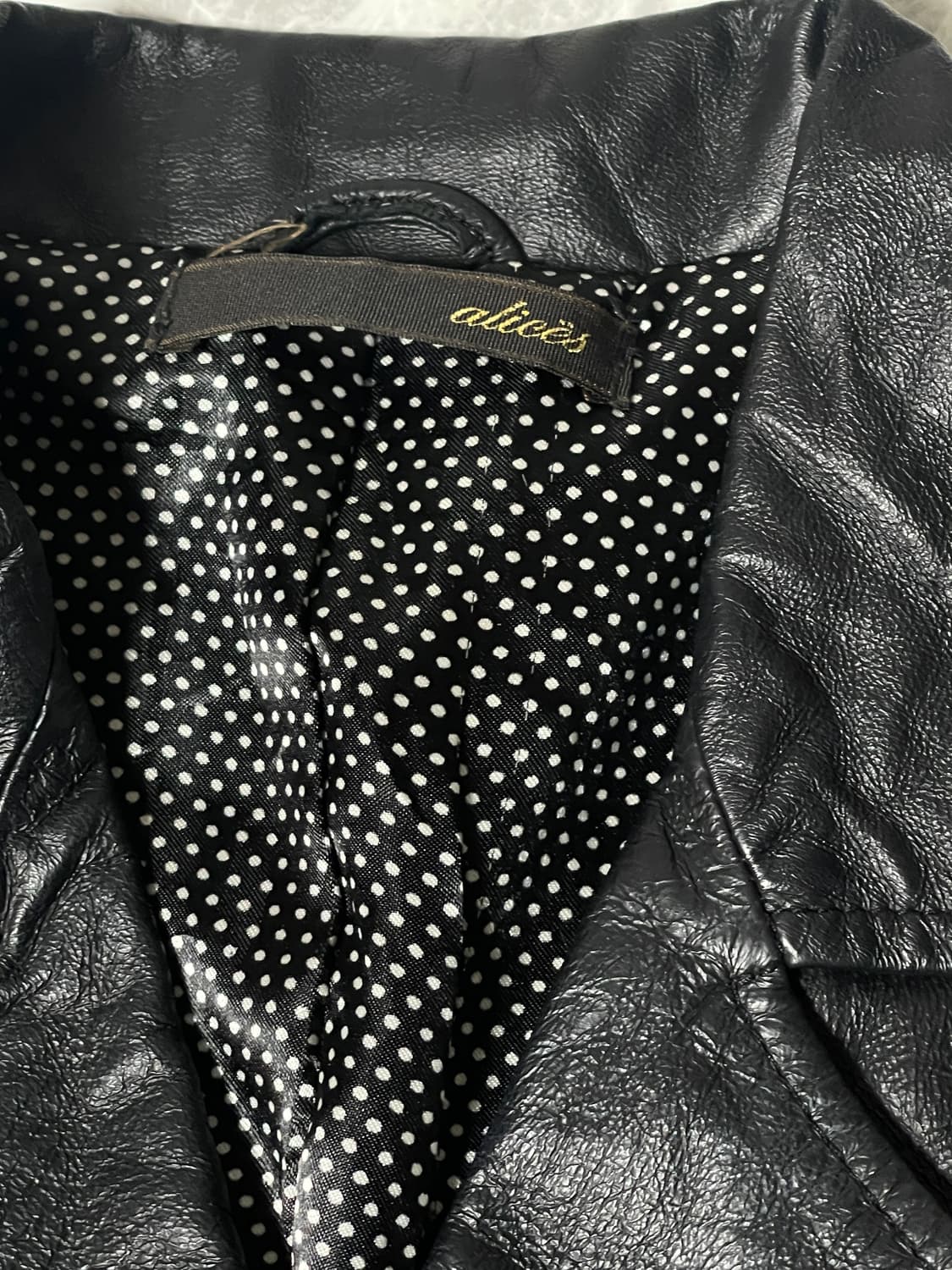 leather rider dot jackt 상품이미지2