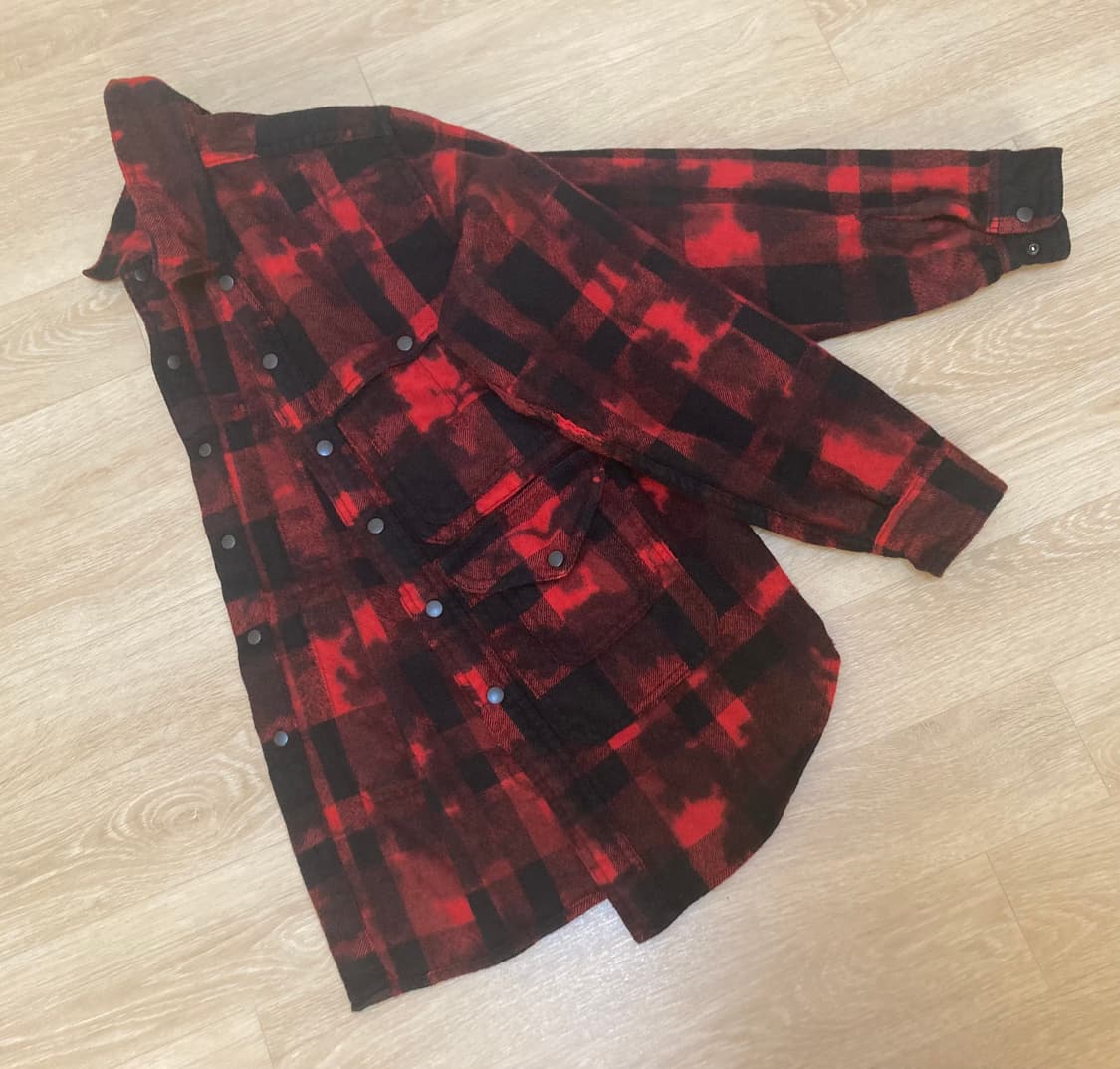 빔즈 플러스 울 100% 체크 셔츠 95 상품이미지1