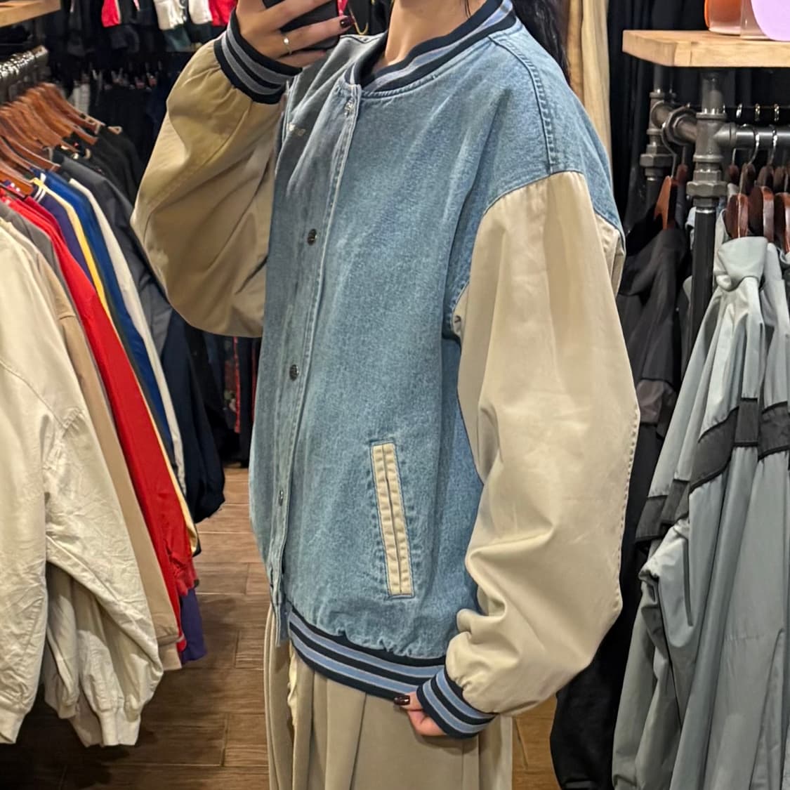 [HI] VTG 데님바시티자켓 연청 상품이미지3