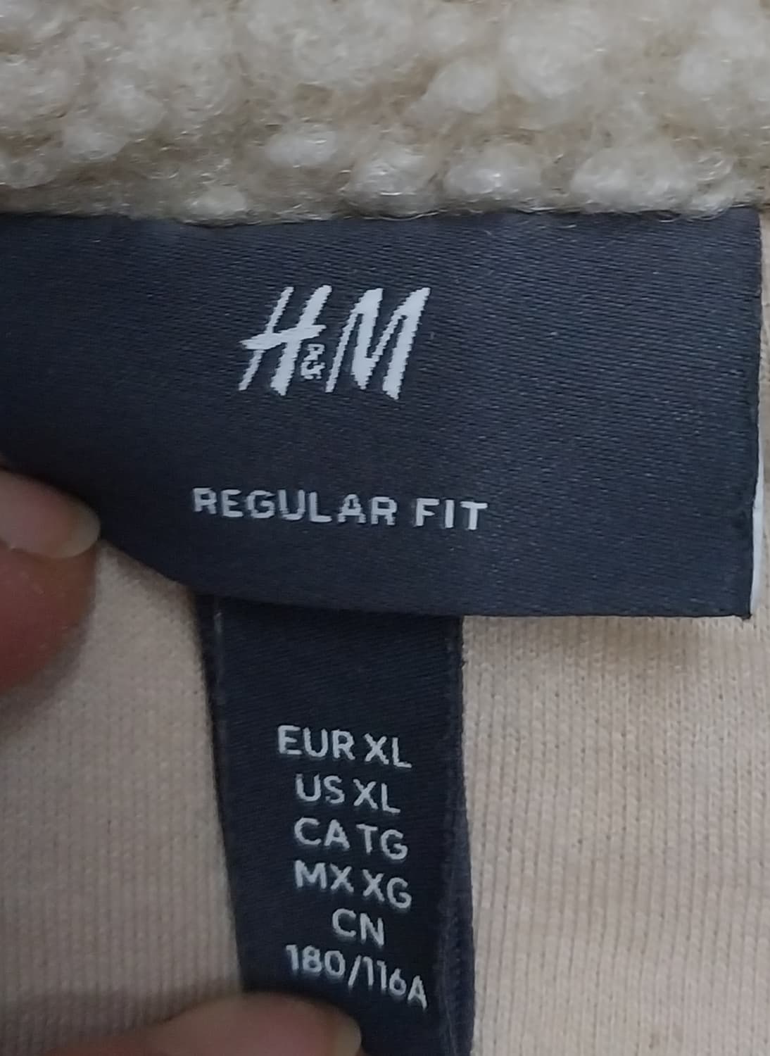 h&m 테디 플리스 XL 상품이미지3