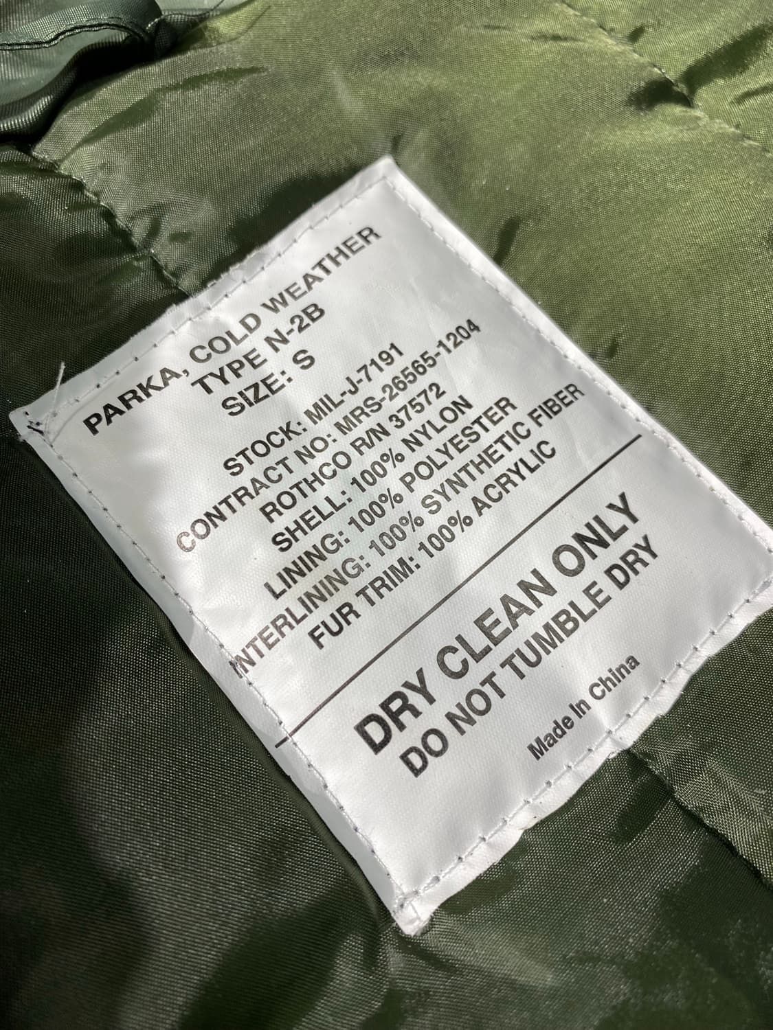 [S] Rothco 로스코 밀리터리 N-2B 플라이트자켓 상품이미지9