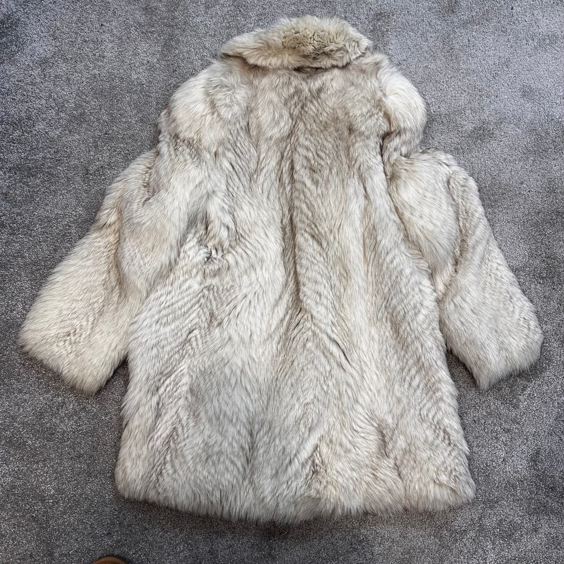 빈티지 아이보리 사가폭스 퍼자켓M 상품이미지8