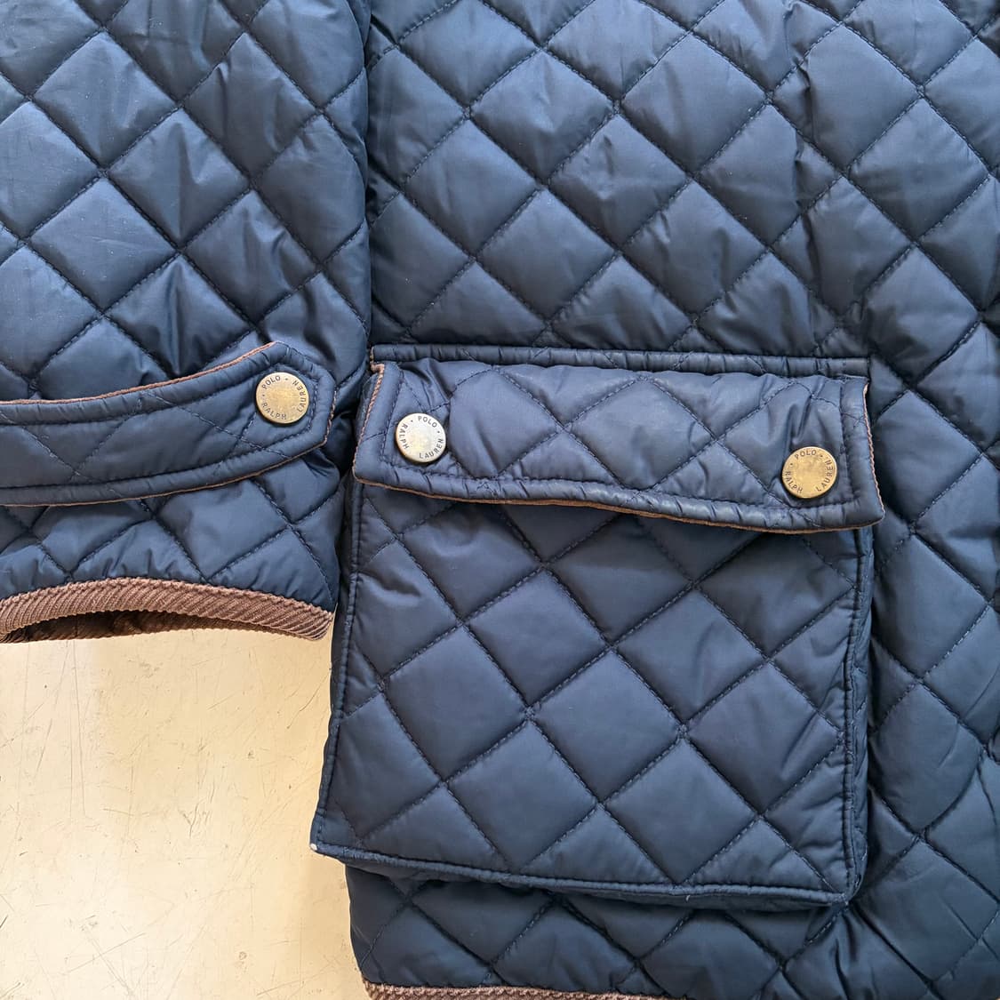 폴로 랄프로렌 빈티지 퀄팅 자켓 M 상품이미지5