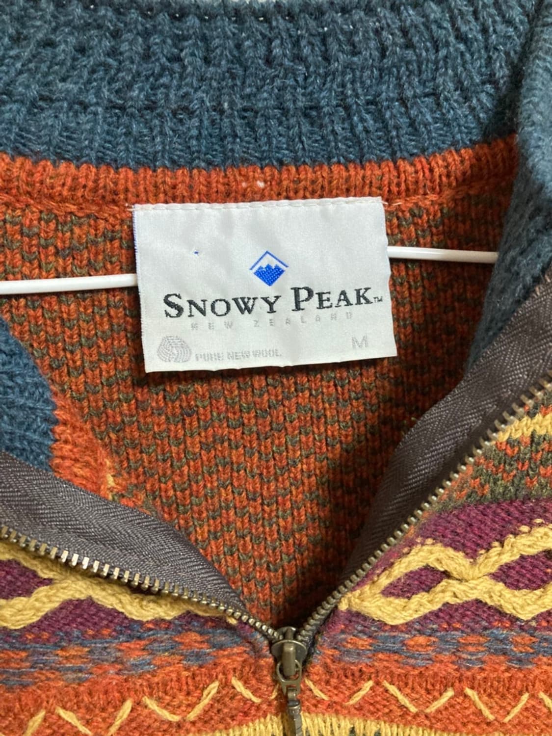 대장급)스노위피크 빈티지 반집업 니트/snowy peak 상품이미지5