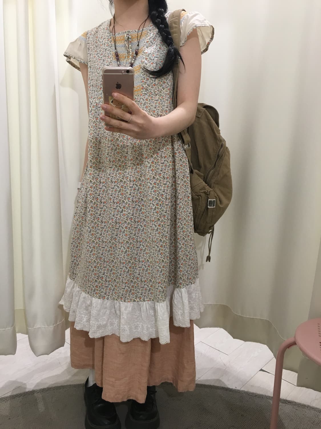 살구 스커트 상품이미지2