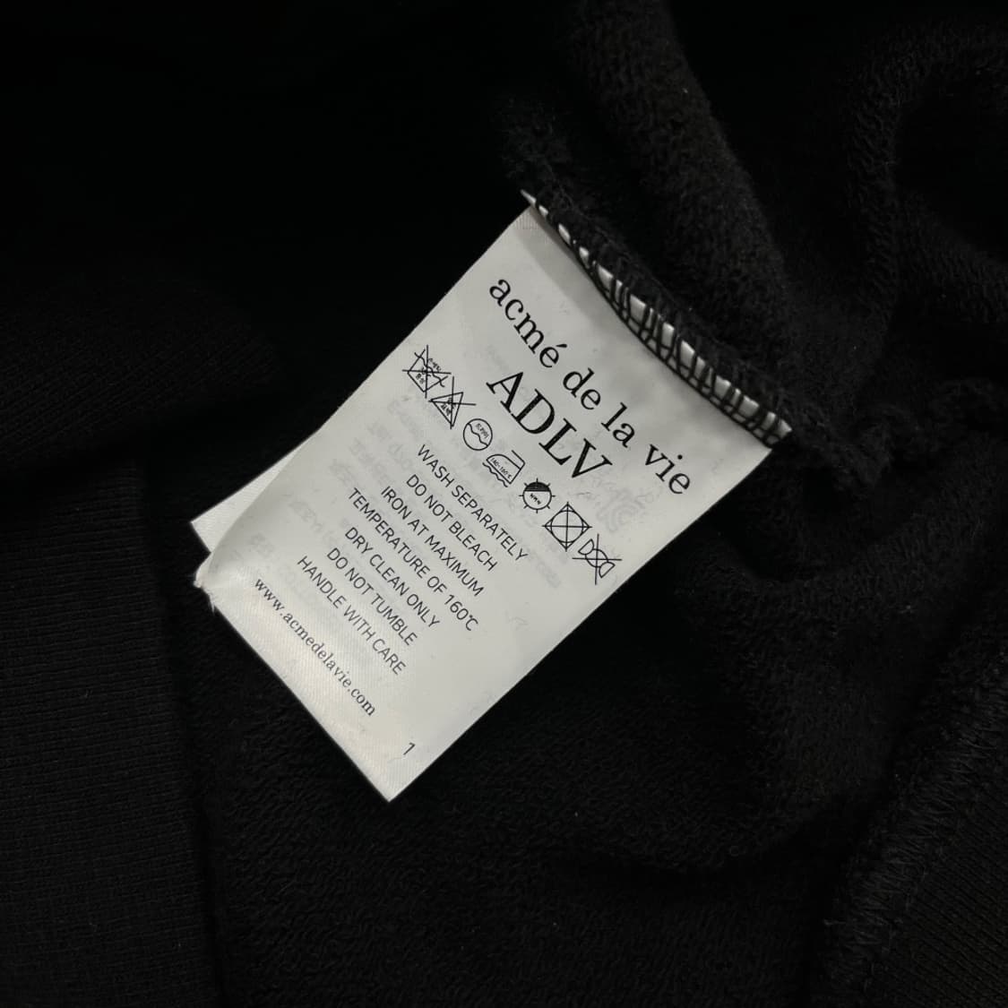 아크메드라비 프린팅로고 블랙 후드 2 상품이미지8