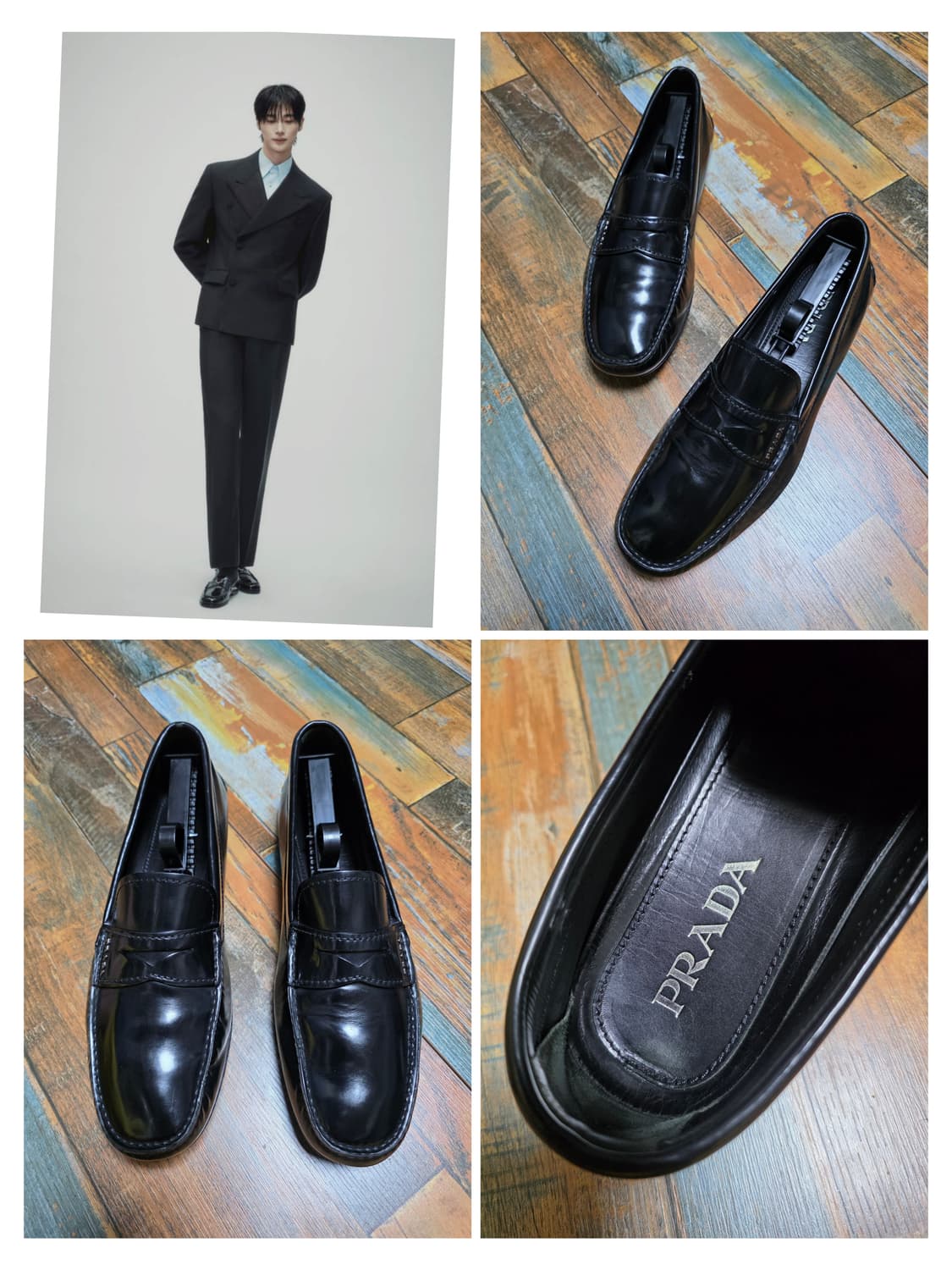 프라다 블랙 페니 로퍼  / 유광 / 8 (265~270) 상품이미지1