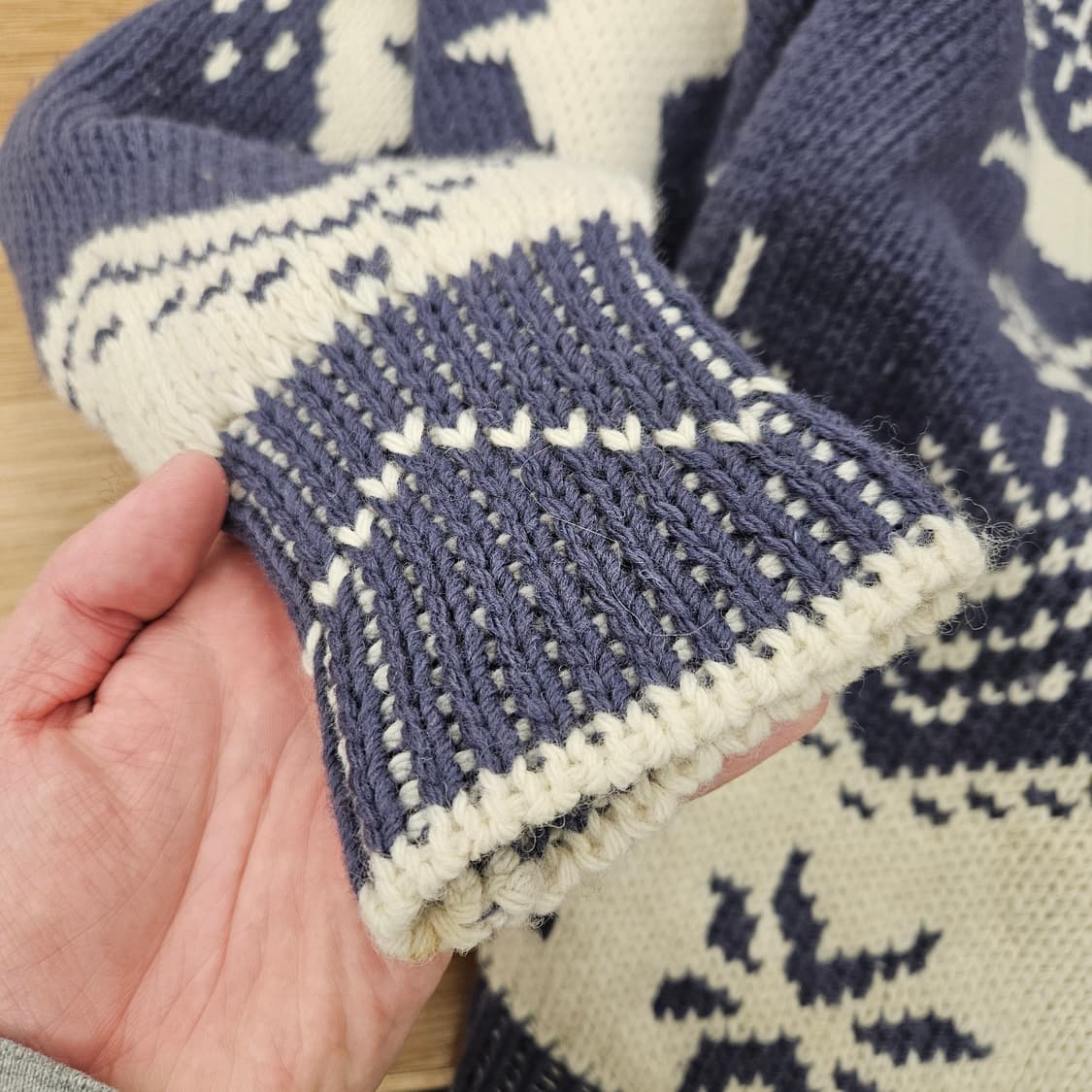 90's snowy peak 스노위픽 빈티지 니트 스웨터 뉴질랜드산 L 상품이미지8