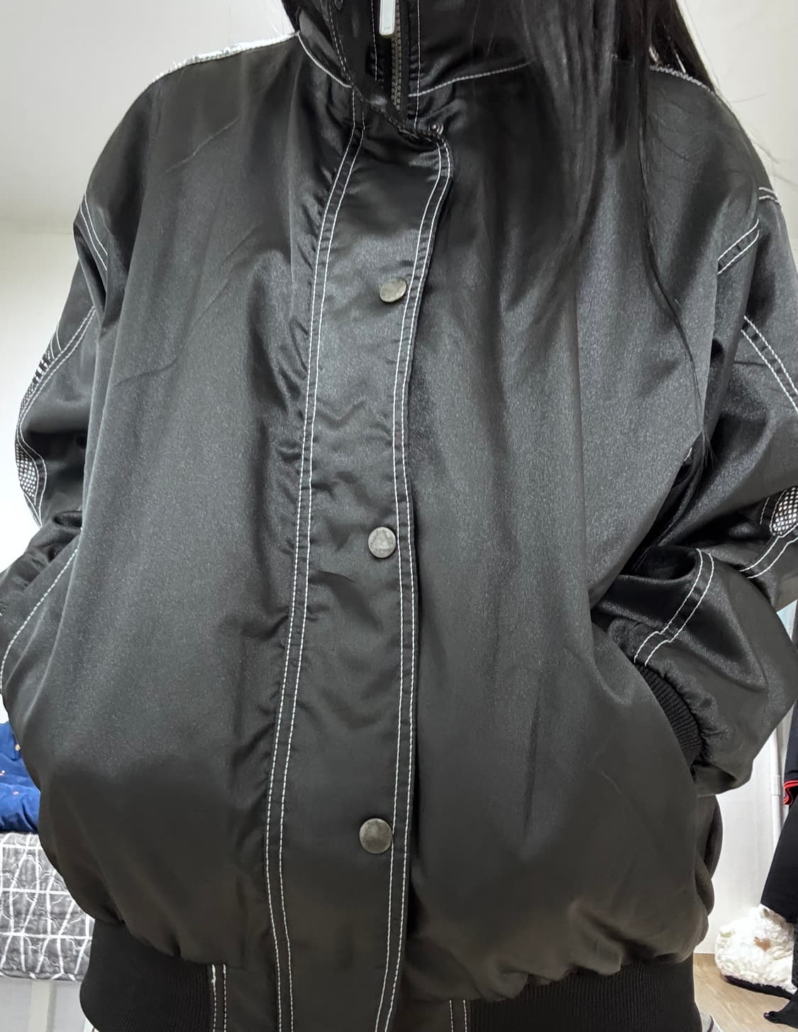 빈티지 유광 점퍼 상품이미지7