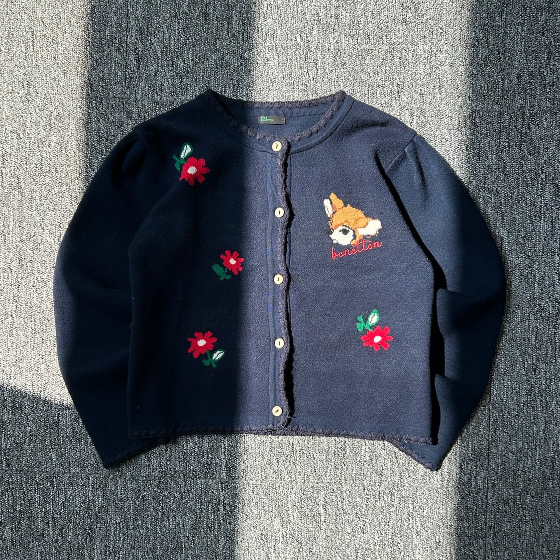 베네통 키즈 네이비 가디건 상품이미지1