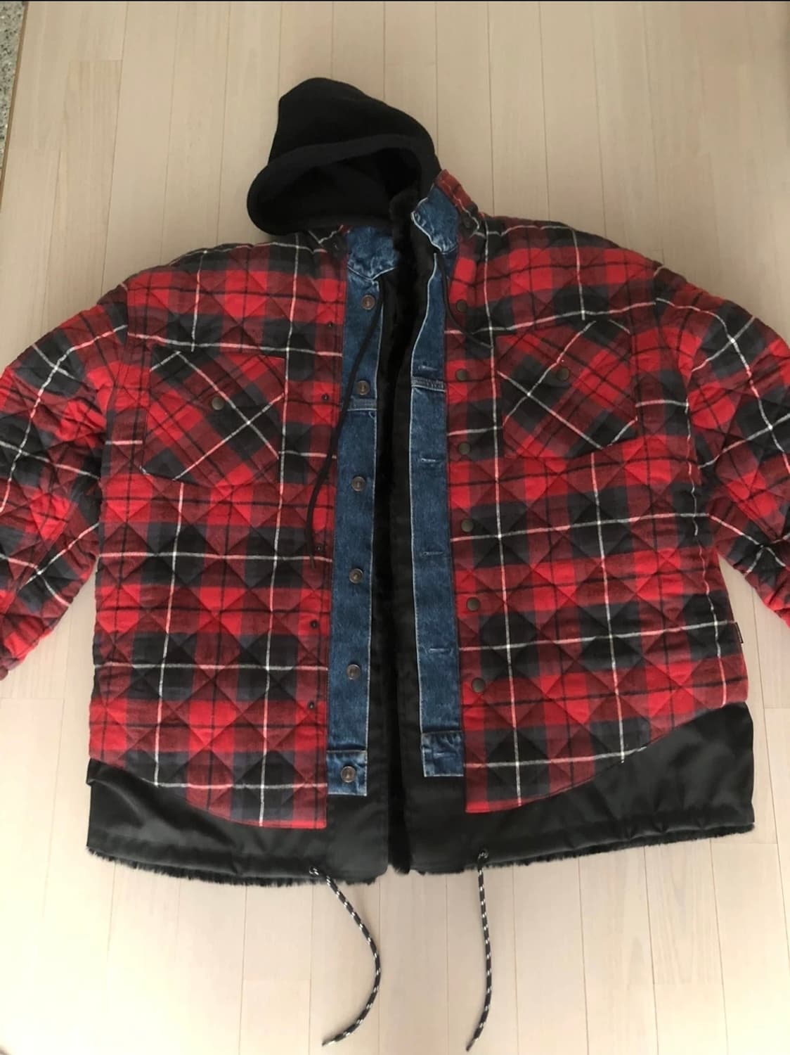 정품 발렌시아가 트리플 레이어 체크 재킷 44 상품이미지2