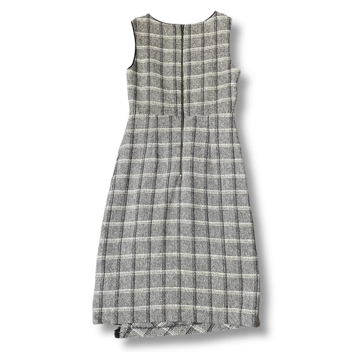 로라애슐리 민소매 헤링본 울 롱 원피스 상품이미지2