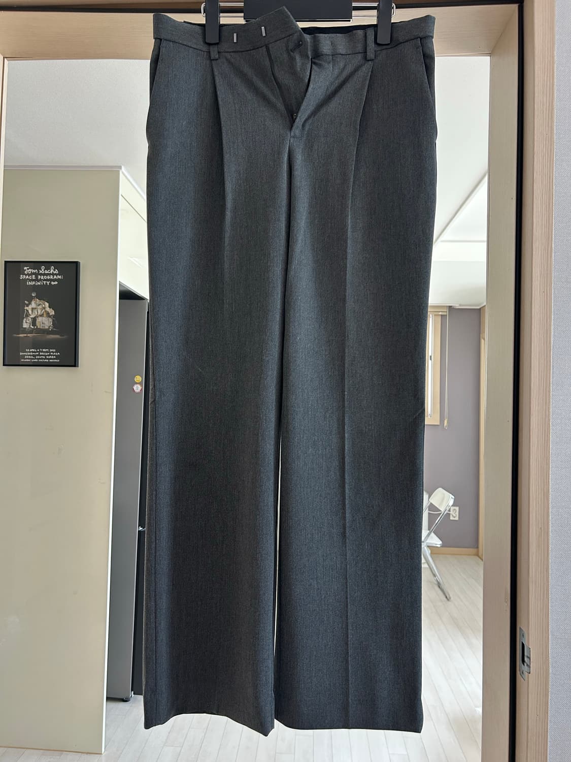 무신사스탠다드 와이드 슬랙스 미디엄그레이 30 상품이미지1