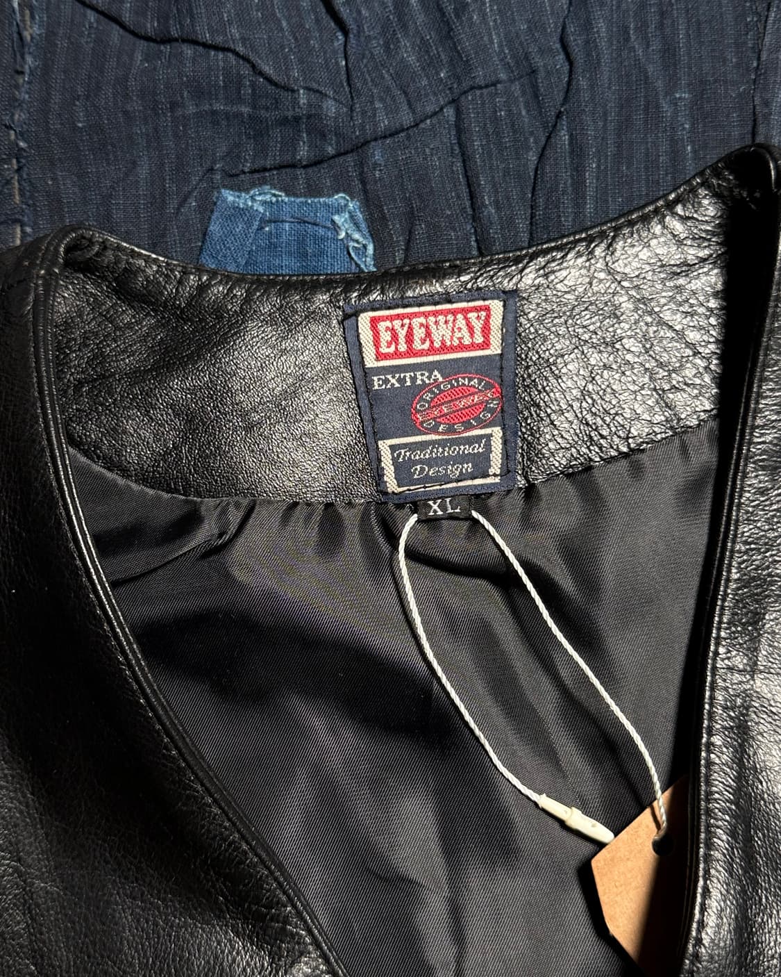 90-00‘s 아이웨이 카우하이드 베스트 XL 상품이미지4