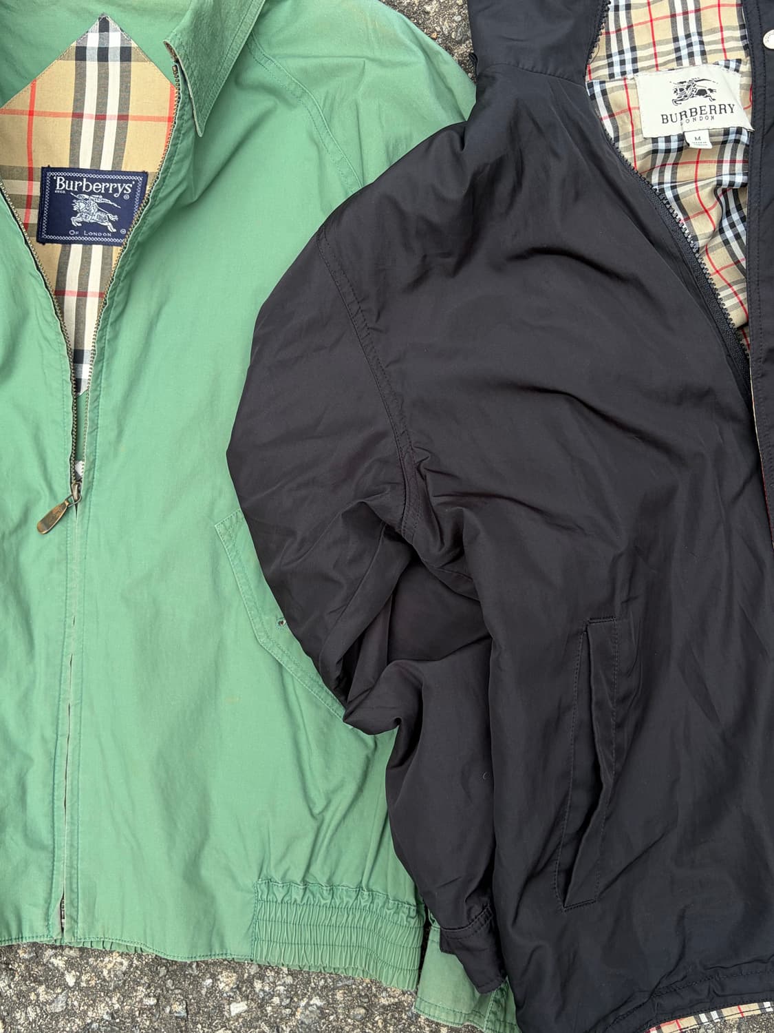 버버리 바람막이 블랙 상품이미지1