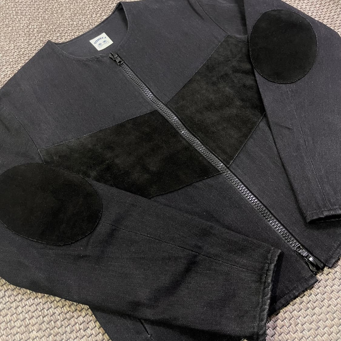 선씨(SUNSEA) 17AW 코튼 스웨이드 블루종 블랙 (Size 3) 상품이미지3