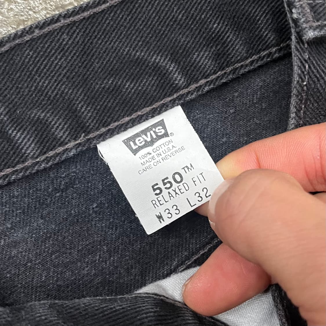 00s USA 리바이스 550 블랙진 (32“) 상품이미지6