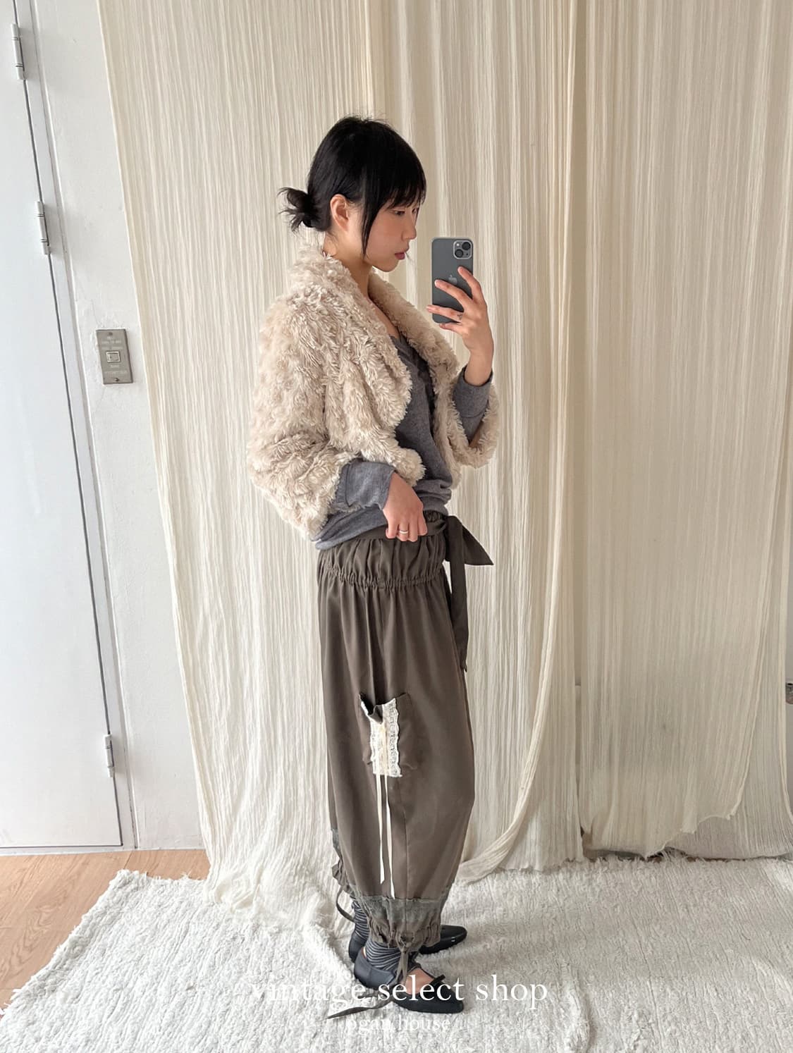 vintage puppy eco fur jacket 상품이미지1