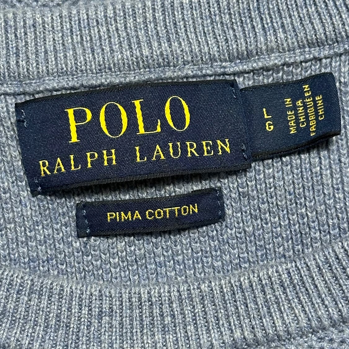 L 폴로랄프로렌 블루 포니 코튼 니트 상품이미지4