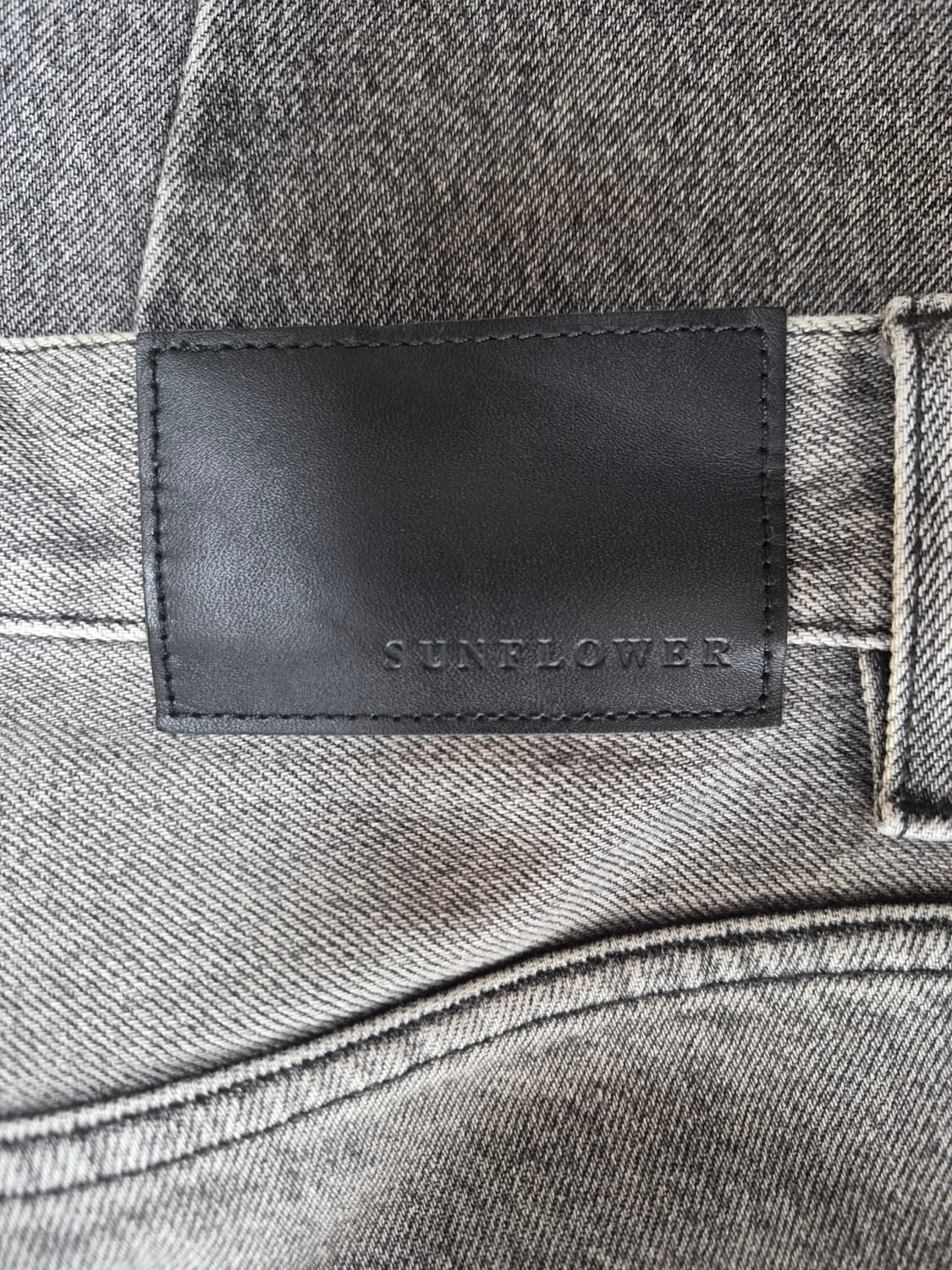 썬플라워 와이드 트위스트 데님 팬츠 34 상품이미지4