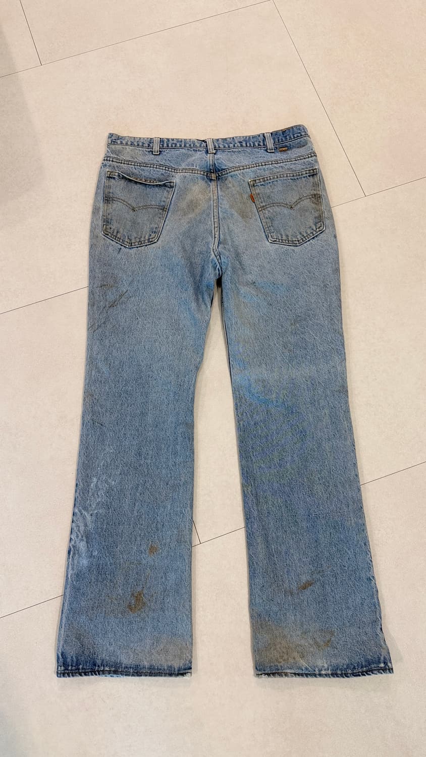 80s 리바이스 517 오렌지탭 디스트레스  상품이미지4