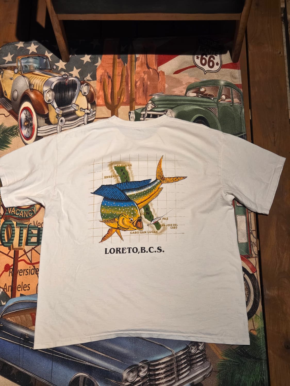 바하 칼리포르니아 피싱 빈티지 티셔츠 상품이미지2