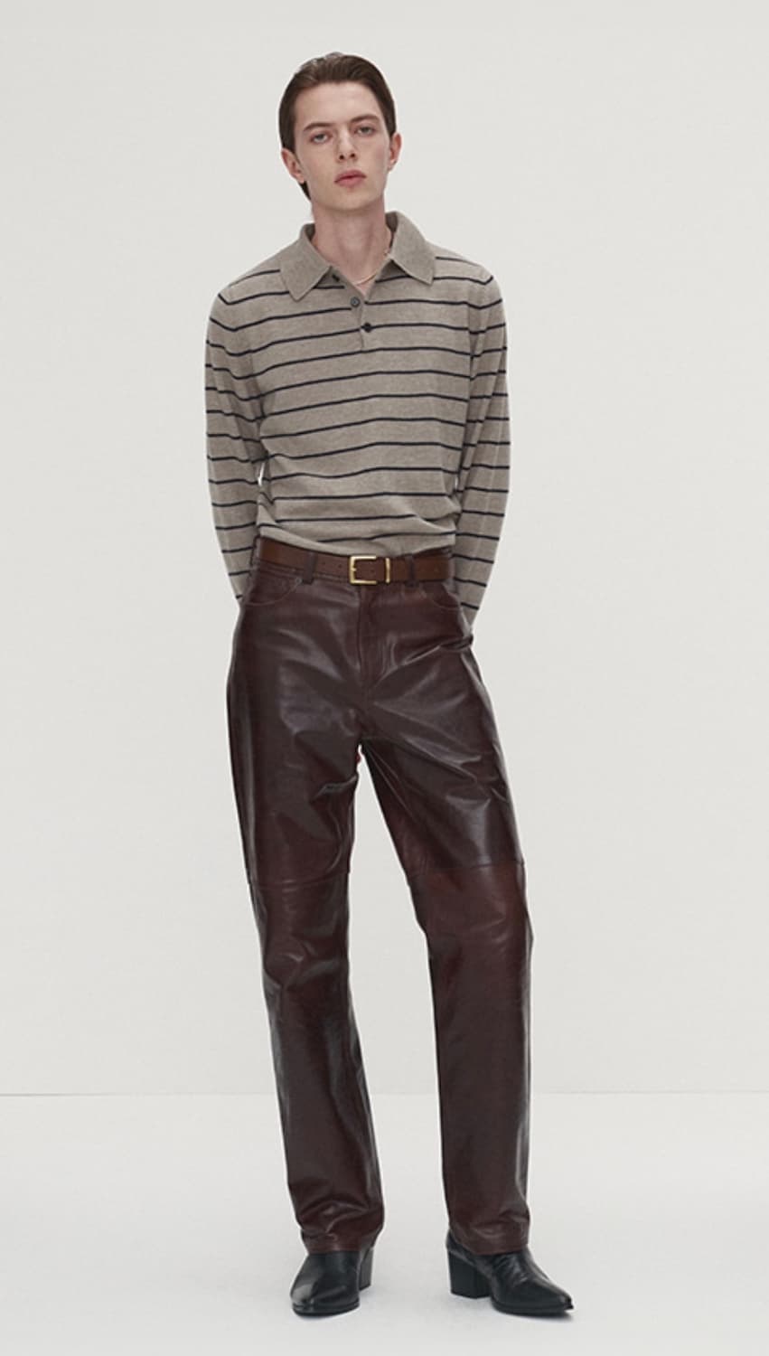 토니웩 울 스트라이프 폴로 니트 상품이미지2