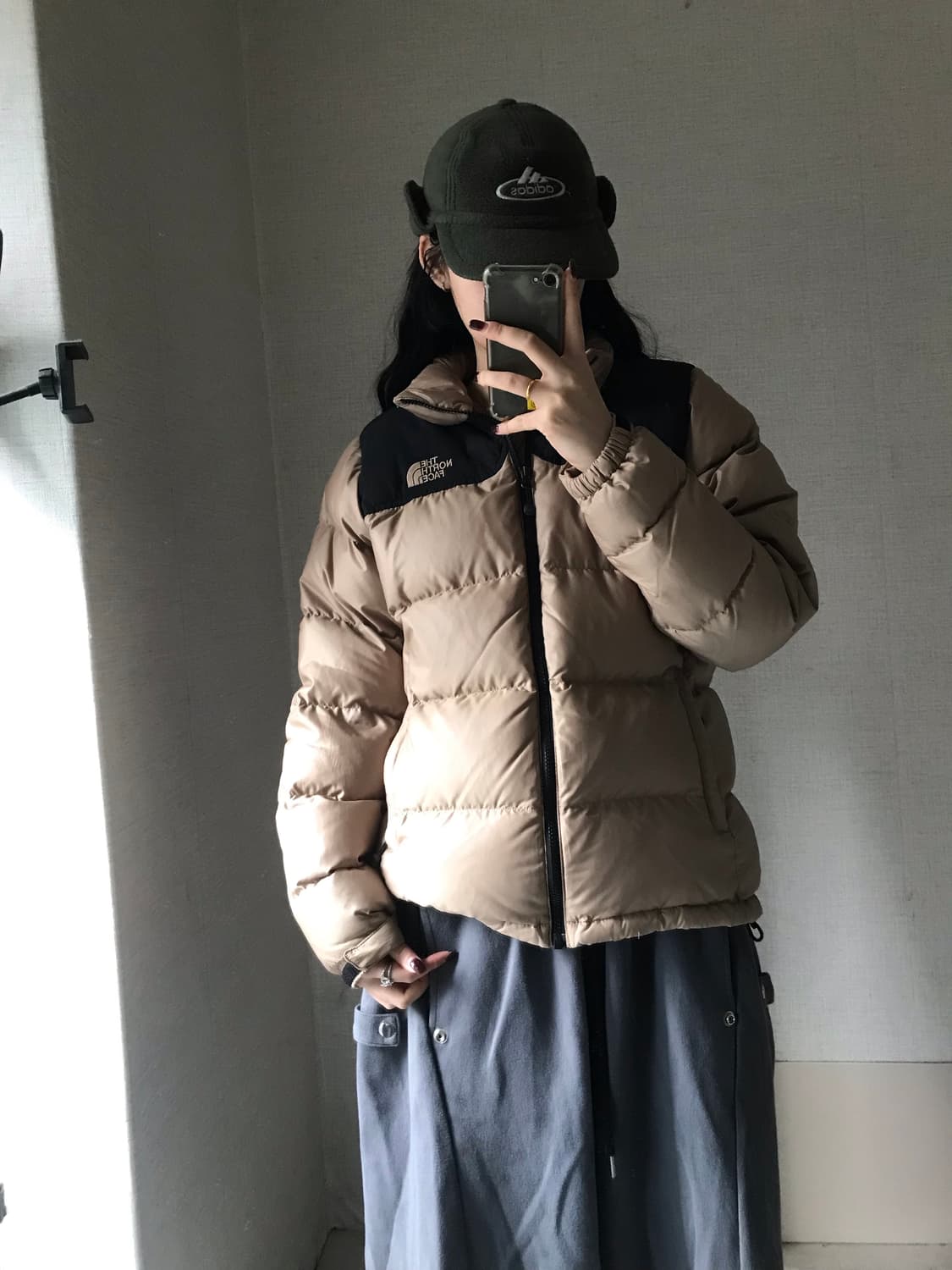 노페 베이지브라운 패딩 상품이미지4