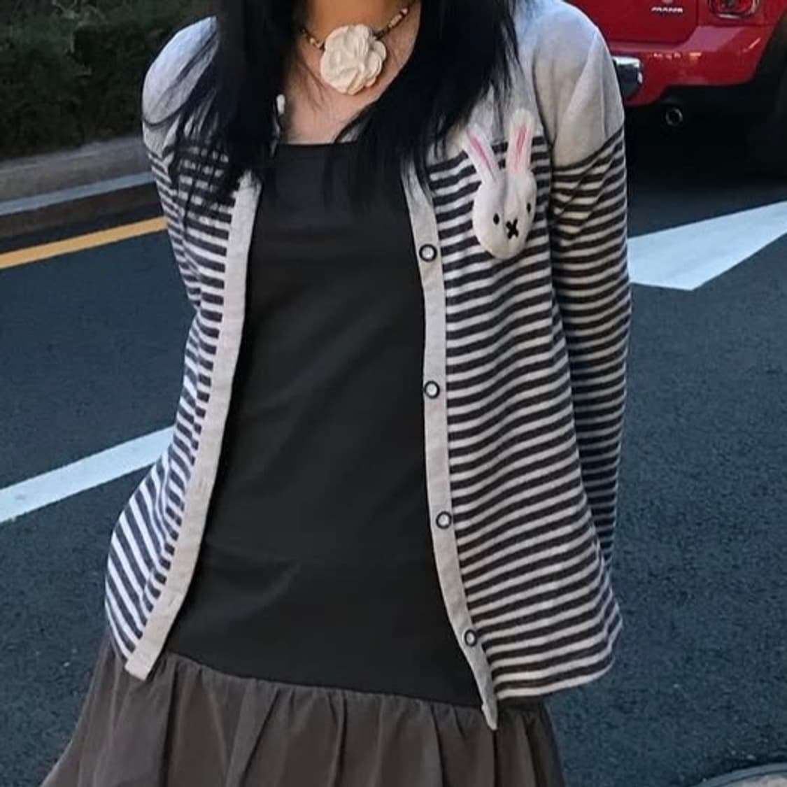 빈티지 토기 가디건 상품이미지3