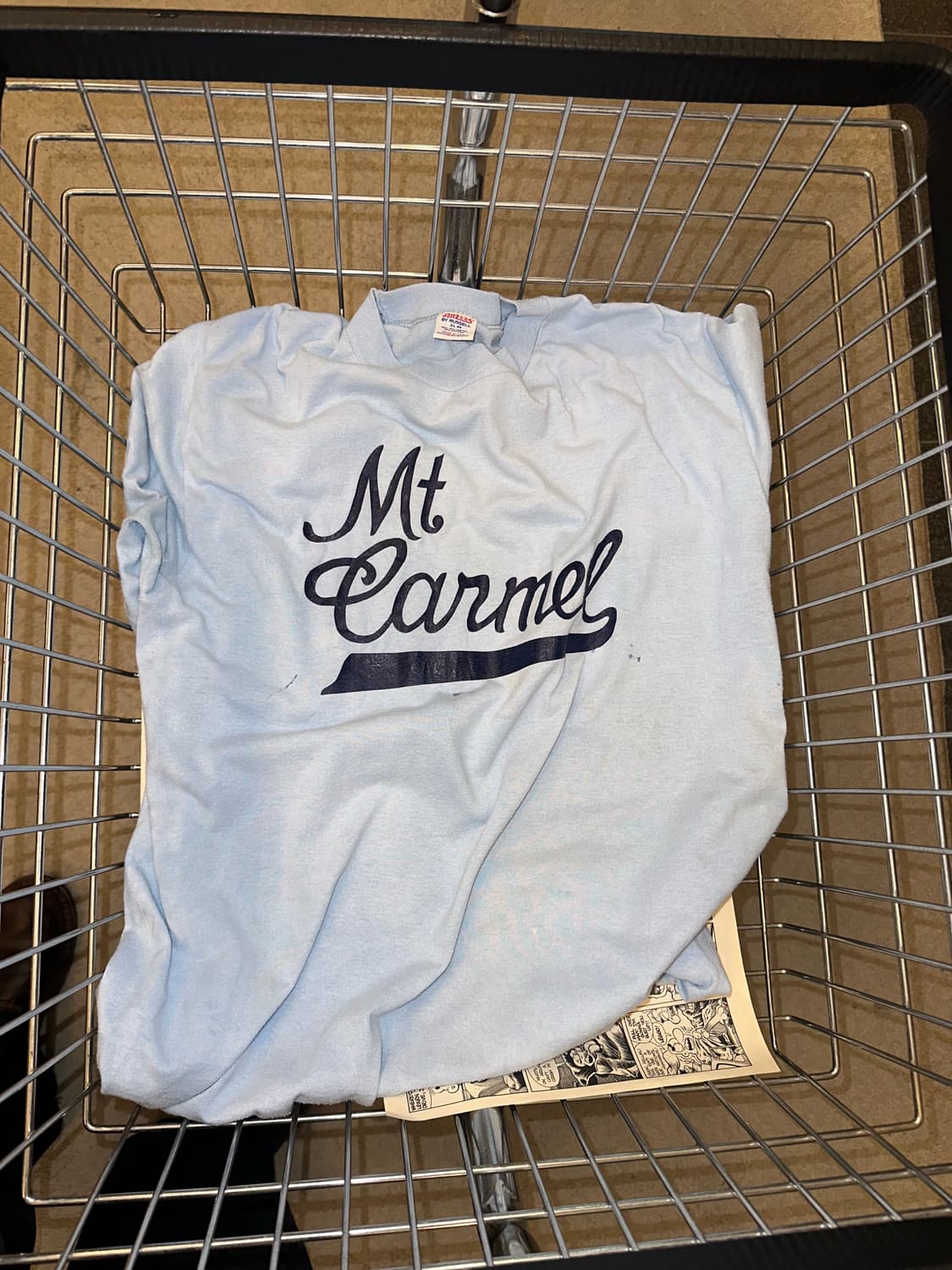 90’s Jerzees Mt Carmel logo print T 상품이미지2